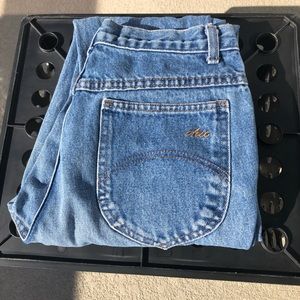 80s vintage Chic brand high waist slim fit tapered mom jeans